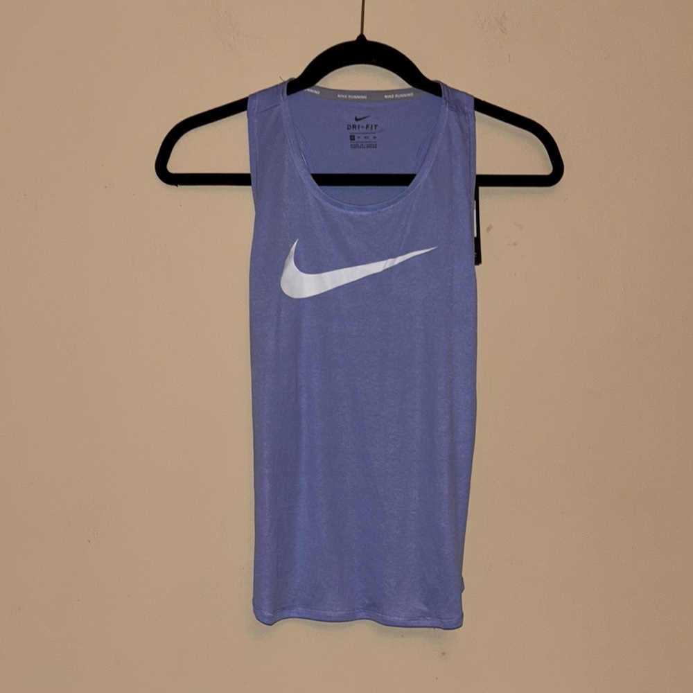 NWT Nike Running Women's Dri Fit Blue Tank Top Size XS